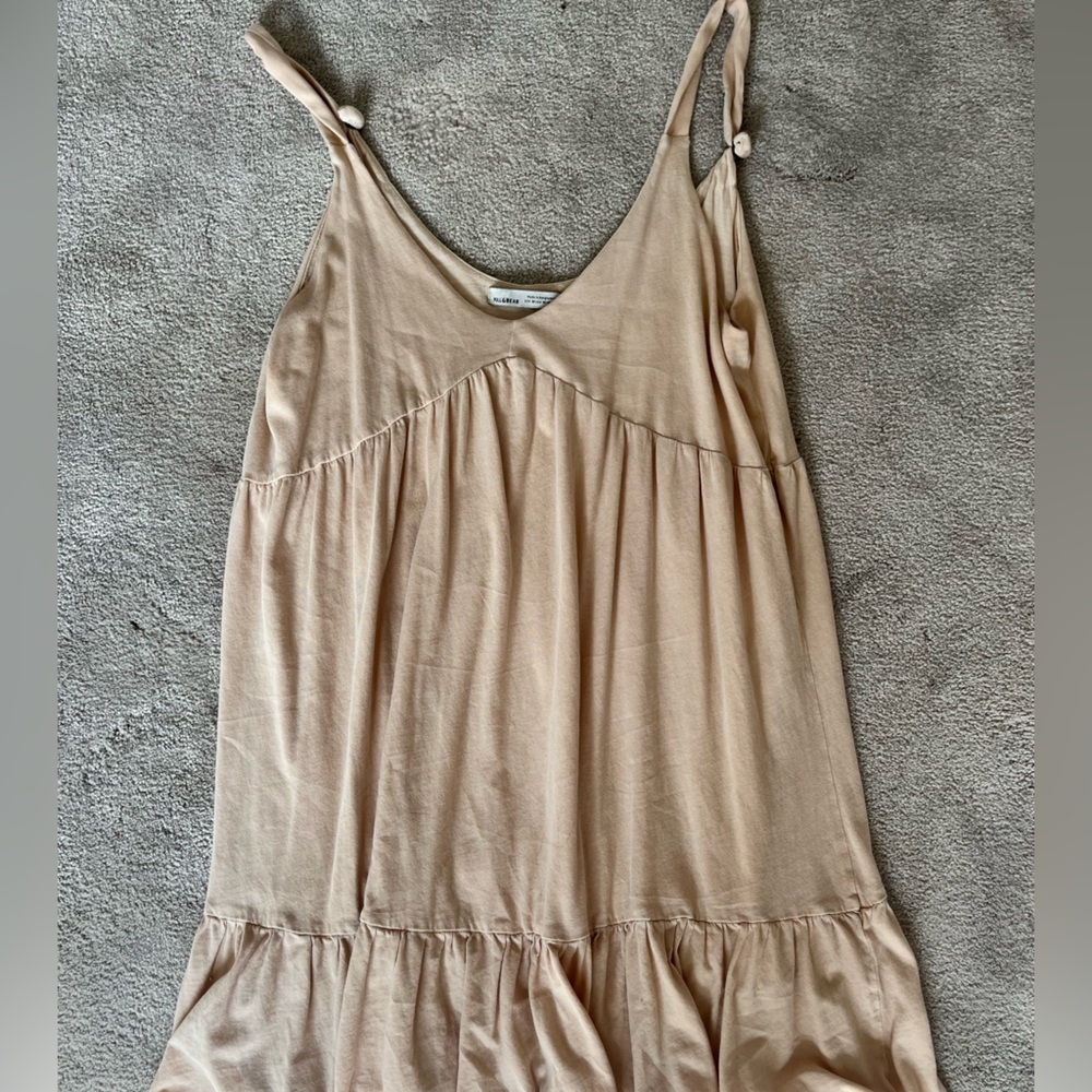 Pull&Bear Beige Casual Dress